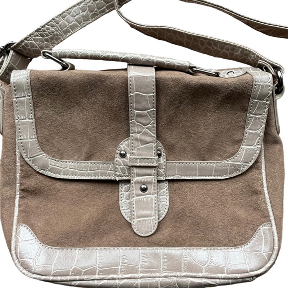 Emilie M | Faux Snakeskin Crossbody Purse - Picture 1 of 4